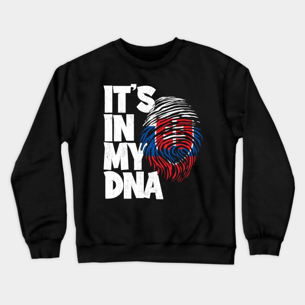 IT'S IN MY DNA Slovakia Flag Men Women Kids Crewneck Sweatshirt by simonStufios